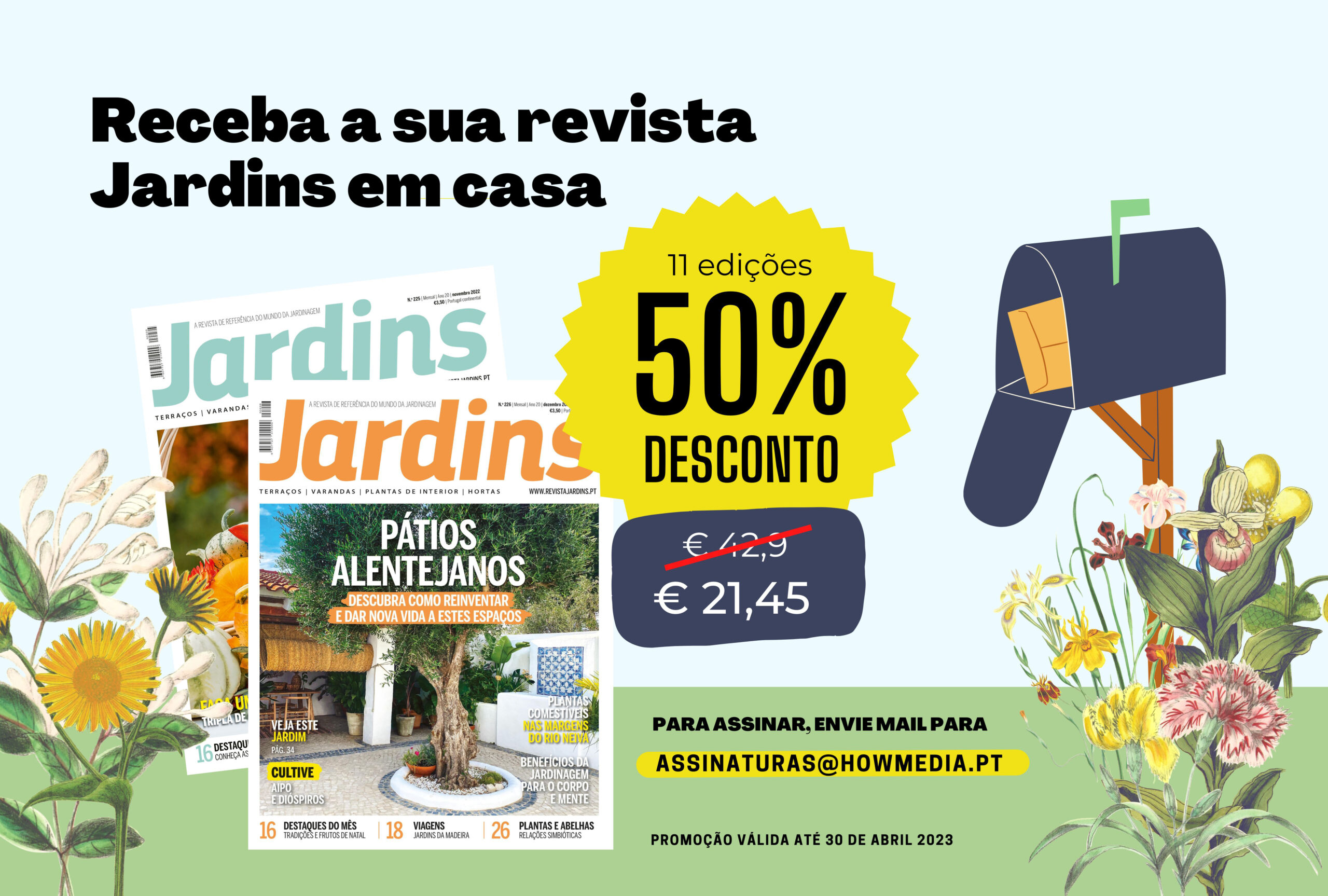 receba a sua revista Jardins em casa – 2